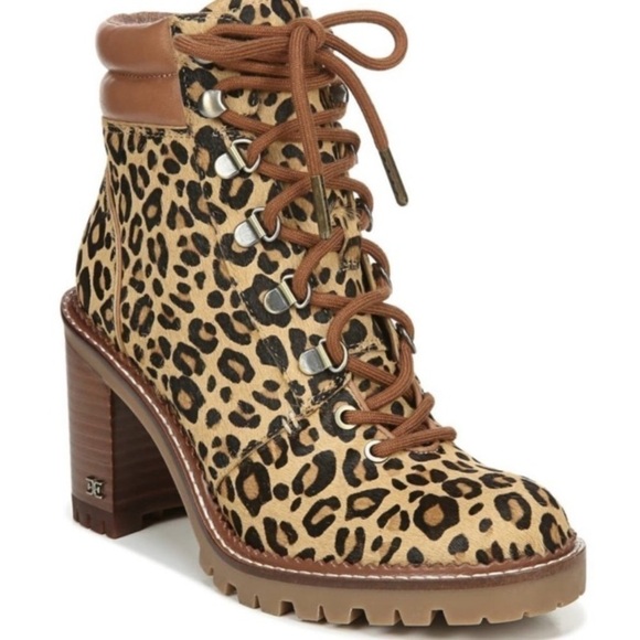 Anthropologie Sam Edelman Sade Lace-Up Hiker Ankle Boots 8.5 Maximalist Mon Wife - Picture 16 of 16